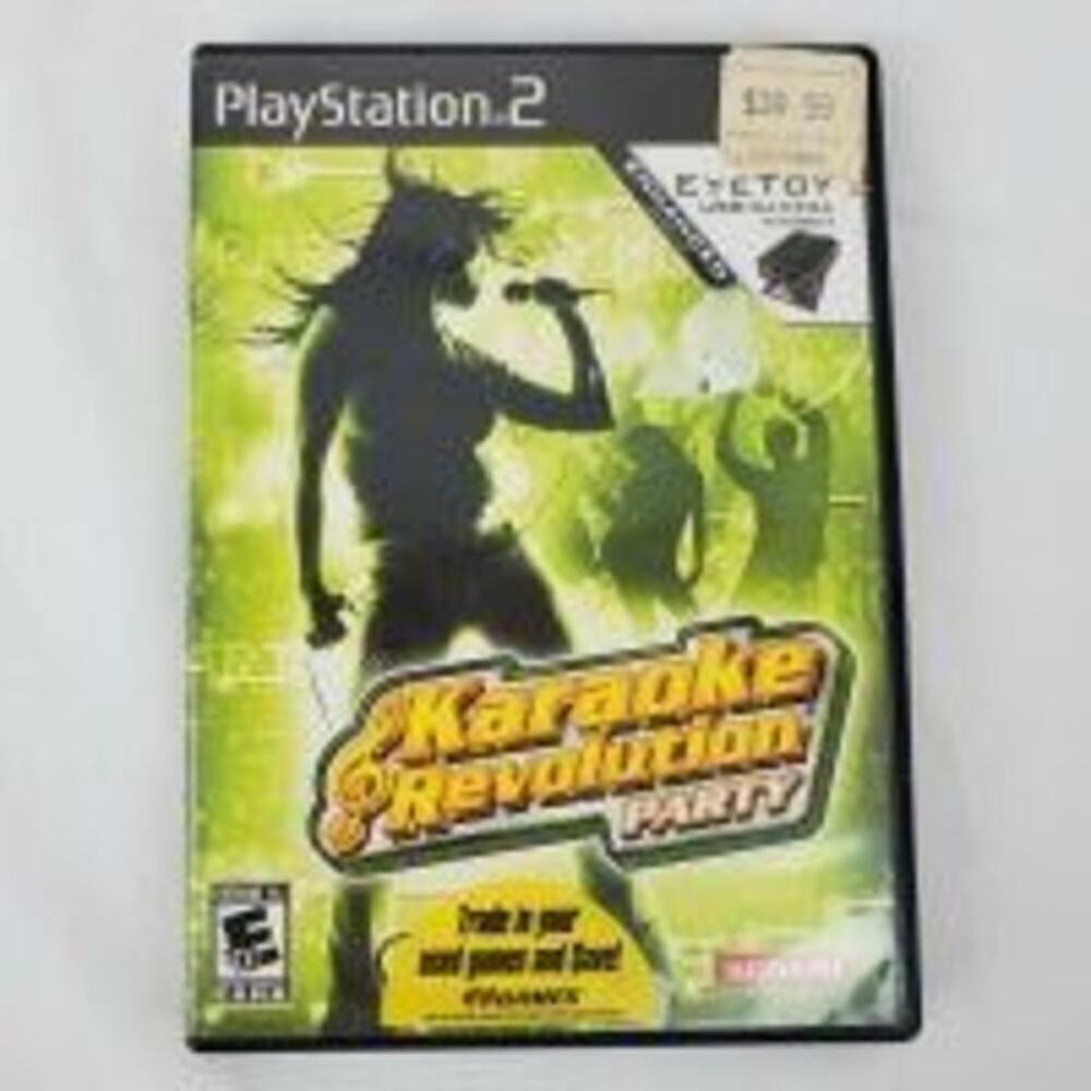PS2 Karaoke Revolution Party Game, play Station